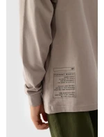 Tričko S Dlouhým Rukávem Pro Chlapce S Potiskem Regular 4F 4FJWAW24TLONM294-26S Šedé