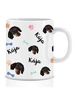 Personalizovaný klasický bílý keramický hrníček 300 ml s mazlíčky Personalizovaný klasický bílý keramický hrníček 300 ml s mazlíčky