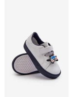 Dětské tenisky s přezkou bílo-modré Pennyn