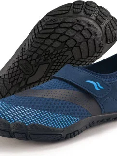 Plavecká obuv Agama tm. modrá-černá - AQUA SPEED