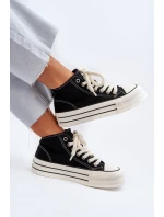 Dámské tenisky na platformě černé Aineri