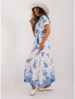 Dámské šaty DHJ SK 19276.10X Tmavě modrá s bílou - FPrice