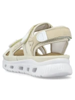 Pohodlné sandály na suchý zip Rieker W RKR691 beige