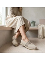 Dámské polobotky espadrille béžové Potocki PY16373 Dámské polobotky espadrille béžové Potocki PY16373