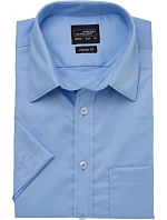 Daiber JN 684 Mikro keprová košile s krátkým rukávem 02.0684 light blue