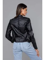 Černá bunda ramoneska se stojáčkem (HM23) Černá bunda ramoneska se stojáčkem (HM23)