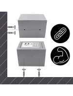 TREZOR S DIGITÁLNÍM ZÁMKEM 23X17X17CM 1067582 SASKA GARDEN