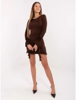 Šaty MI SK A1565.80 hnědé Šaty MI SK A1565.80 hnědé