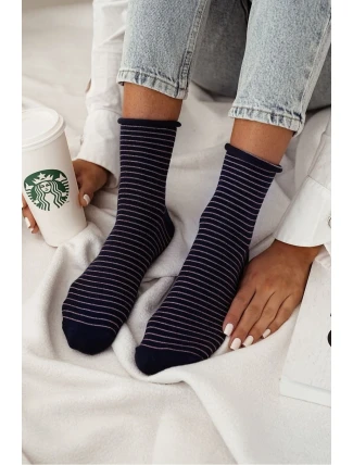 Dámské ponožky bez tlaku v tenkých proužcích 0200.120