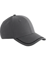 Beechfield B 166R 6 panelová kšiltovka "Match Day" 53.166R gunmetal grey/black Beechfield B 166R 6 panelová kšiltovka "Match Day" 53.166R gunmetal grey/black