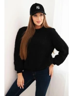 Dámský svetr z měkkého mohairu černý