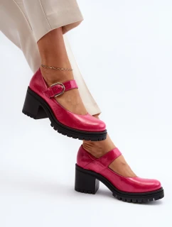 Zazoo 20166 Lakýrované Kožené Členky Fuksia