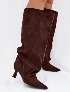 Kozačky na podpatku  model 225192 Step in style