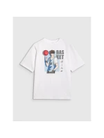 Chlapecké tričko oversize s potiskem 4F 4FJRAW25TTSHM3062-10S