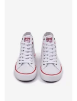 Pánské Textilní Tenisky Big Star NN174305 HI-POLY SYSTEM Bílé Pánské Textilní Tenisky Big Star NN174305 HI-POLY SYSTEM Bílé