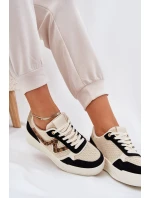 Dámské Sportovní Boty Na Platformě Leopardí Černé Lorori