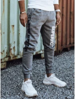 Pánské tepláky s potiskem antracitová FashionStreet UX4445