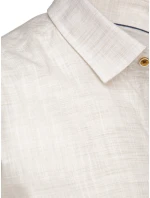 Pánská ležérní béžová košile FashionStreet DX2652