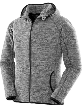 Spiro S 245F Dámská mikrofleecová mikina s kapucí 29.245F grey/black