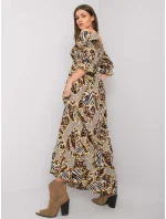 Šaty DHJ SK 13965.71P černá a béžová