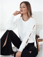 RILON dámský svetr bílý FashionStreet MY2298