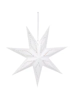 DEKORAČNÍ PAPÍR HVĚZDA 50CM 7 LISTŮ BÍLÝ