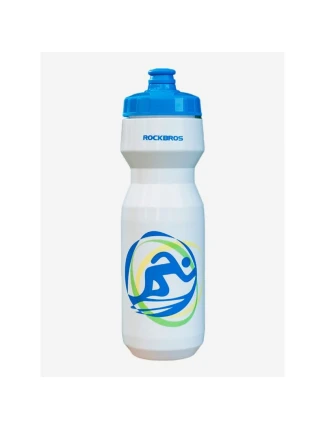Bidon na kolo Rockbros DCBT69B bílý a modrý