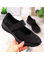 Pohodlná ažurová polobotka Rieker W RKR575 černá