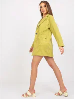 Dámský kabát DHJ MA 15286 hořčicový Dámský kabát DHJ MA 15286 hořčicový