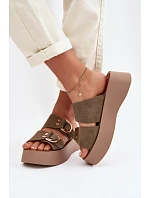 Klapky na platformě model 226360 Step in style