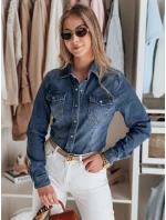 Dámská džínová košile NAPSTIPS modrá FashionStreet DY0468
