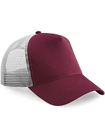 Beechfield B 640 5 panelová Trucker kšiltovka 53.0640 burgundy/light grey