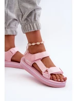 Dámské sandály na platformě Big Star NN274A533 růžové