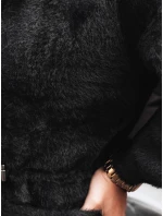 Dámský dlouhý kabát s kapucí MELBY černý FashionStreet NY0671