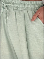 Dámské kalhoty se širokými nohavicemi MILLIVIO green FashionStreet UY2662 Dámské kalhoty se širokými nohavicemi MILLIVIO green FashionStreet UY2662