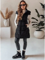 Dámská zateplená prošívaná vesta černá FashionStreet TY5101