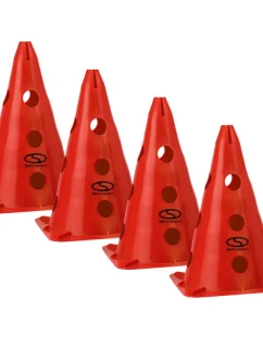 Sada tréninkových patníků 4 ks - 30 cm červená / PT4-13H-R