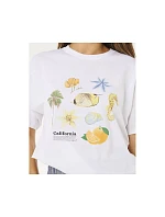 Dámské tričko RIP CURL Poolside Heritage Tee, bílé