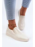 Dámské tenisky Trampky Slip-On Beige Lovinia