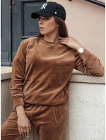 Dámský velurový komplet URBANVELVET hnědý FashionStreet AY1062