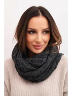 Dámský pletený vlněný komín měkký a teplý KN23 grafitový
