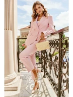 Sandály S Pletením Na Podpatku Růžové Ebina