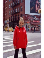 Dámská mikina M696 červená - Made Of Emotion