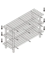 POLICE NA BOTY 3 ÚROVNĚ DŘEVĚNÉ ALPINA