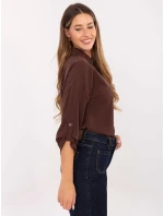 MI košile KS 4192.34 tmavě hnědá