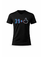 Pánské bavlněné tričko s potiskem - 39+1 - černé