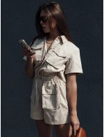 Béžový overal BROST FashionStreet EY2538 Béžový overal BROST FashionStreet EY2538