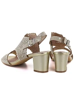 Dámské ažurové béžové sandály M.Daszynski MR1954-2