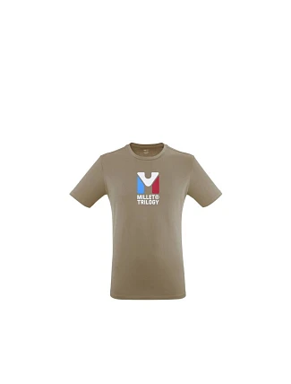 Pánské tričko MILLET Chamonix Tri Ts Ss M, béžové Pánské tričko MILLET Chamonix Tri Ts Ss M, béžové
