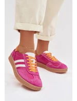 Kožené Dámské Tenisky LR61-7059 Fuchsiová
